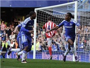Bóng đá anh, ngoại hạng anh, lịch thi đấu euro 2012, Chelsea 1-0 Stoke: "Voi rừng" Drogba giải cứu Chelsea